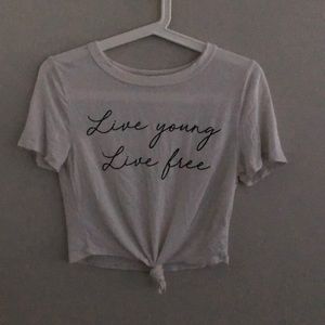 white love young live free teeshirt